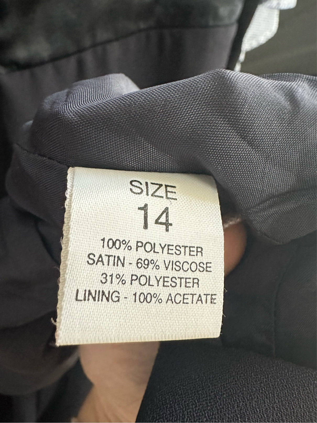 Vintage Debut Black Sweetheart Neckline Evening Gown Size M
