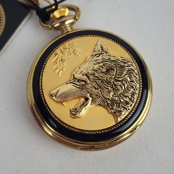 Franklin Mint Spirit of the Wolf Collector Pocket Watches