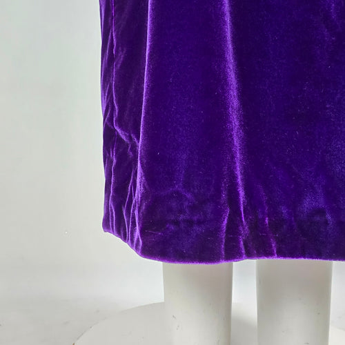 Vintage Velvet Purple Long Dress Size M/L