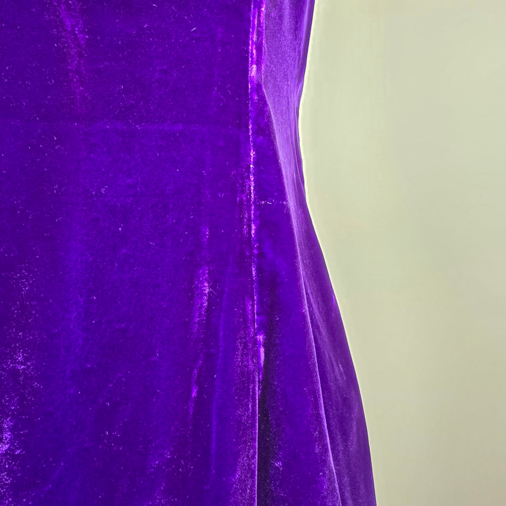 Vintage Velvet Purple Long Dress Size M/L
