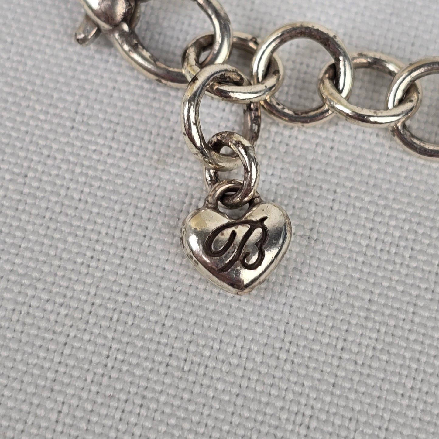 Brighton Silver Heart Pendant Chain Necklace