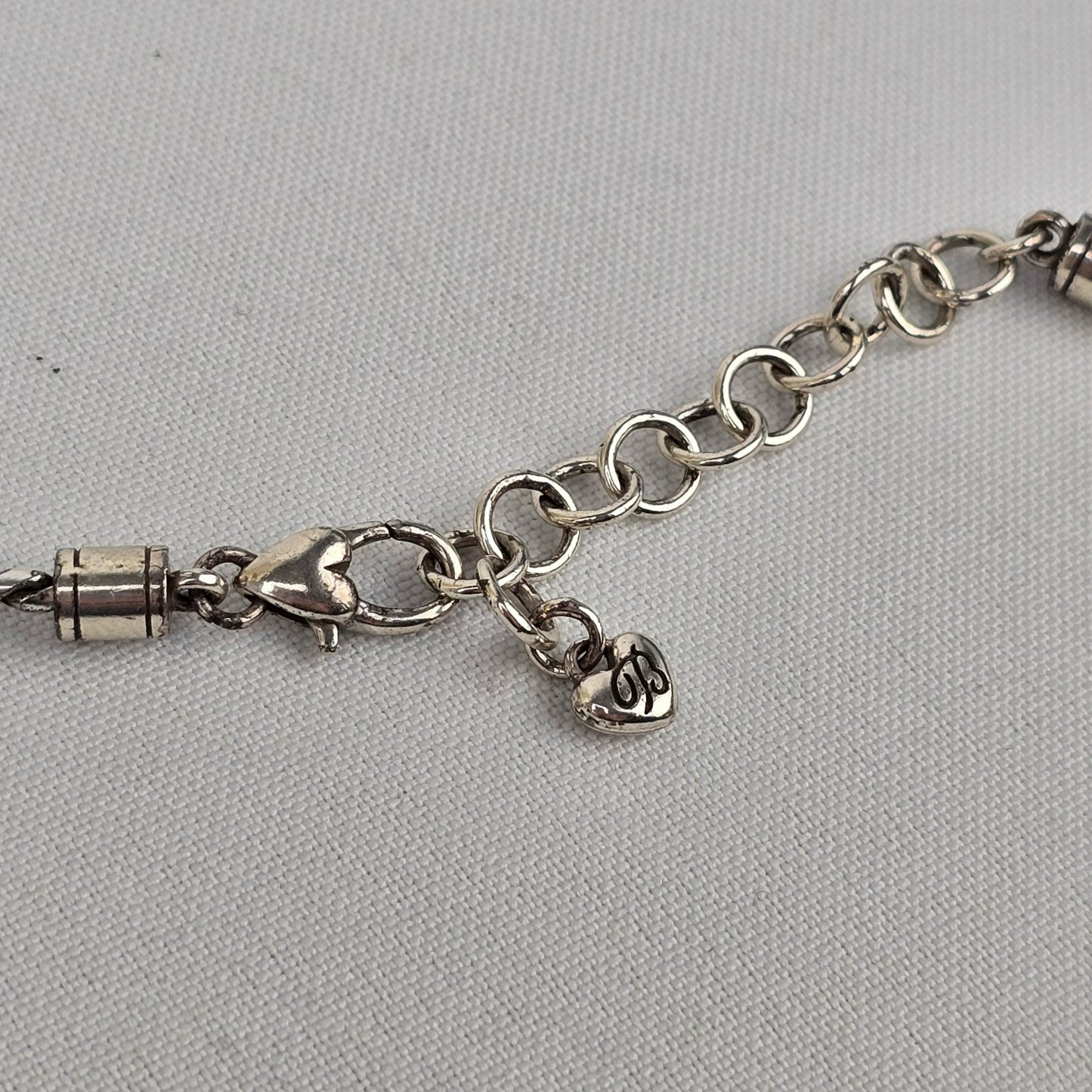 Brighton Silver Heart Pendant Chain Necklace