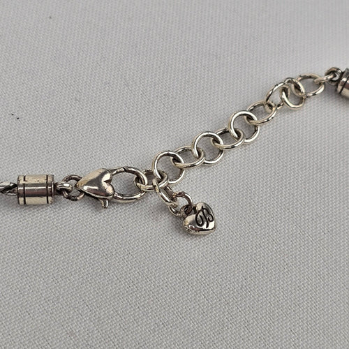 Brighton Silver Heart Pendant Chain Necklace