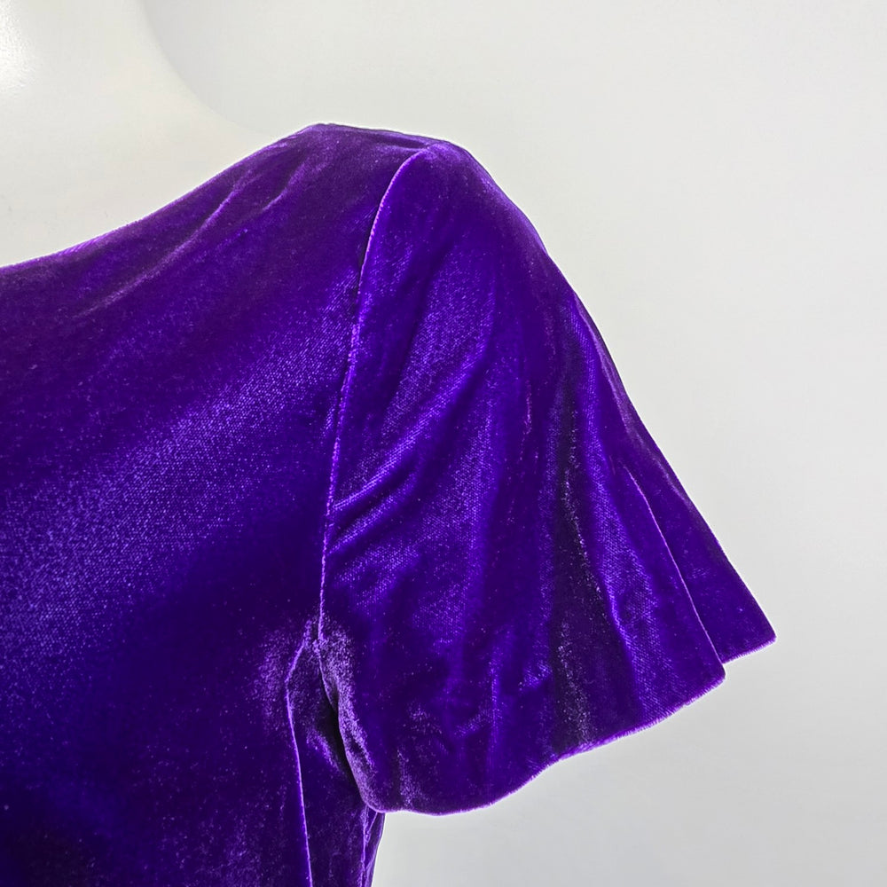 Vintage Velvet Purple Long Dress Size M/L