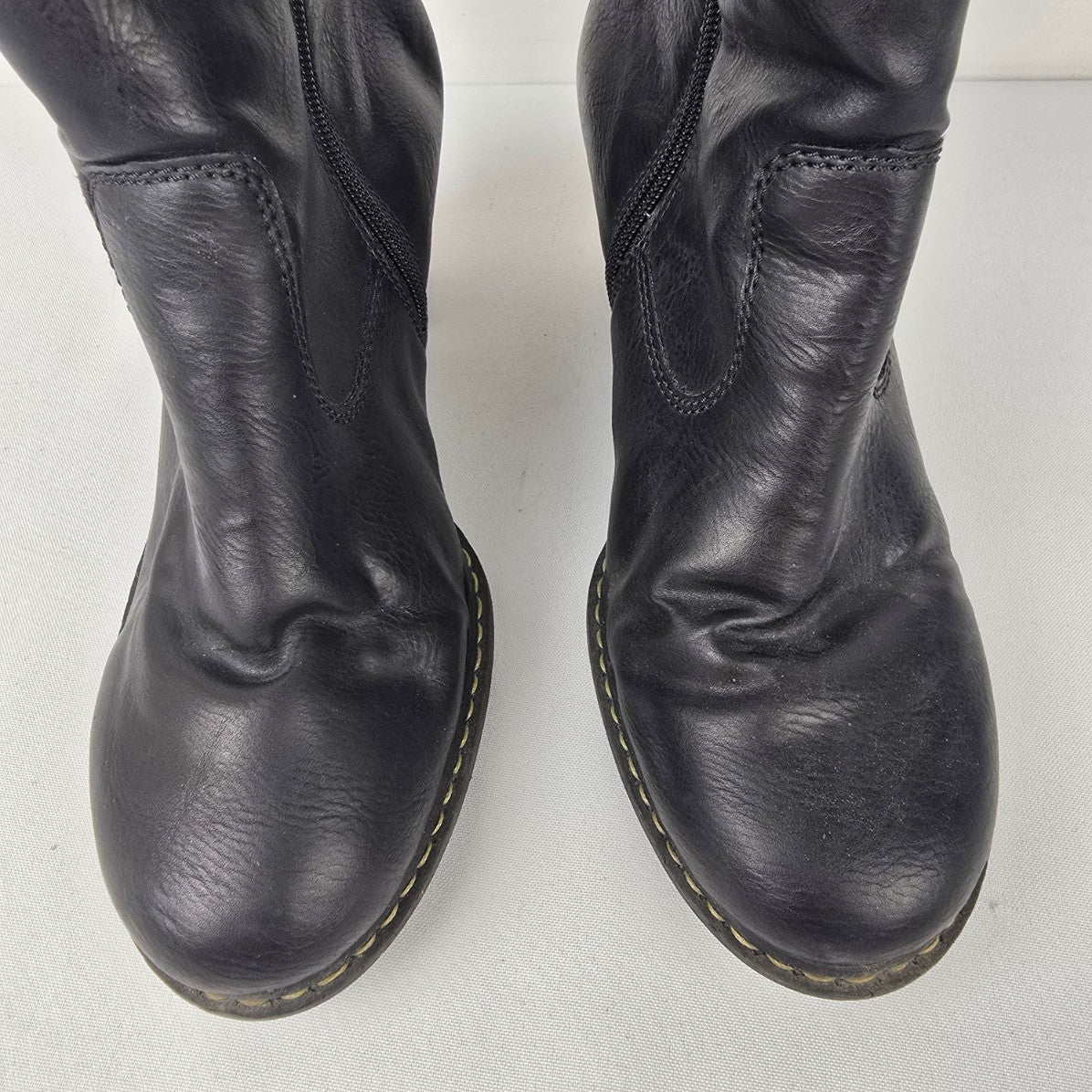 Riker Black Heeled Boot Size 8