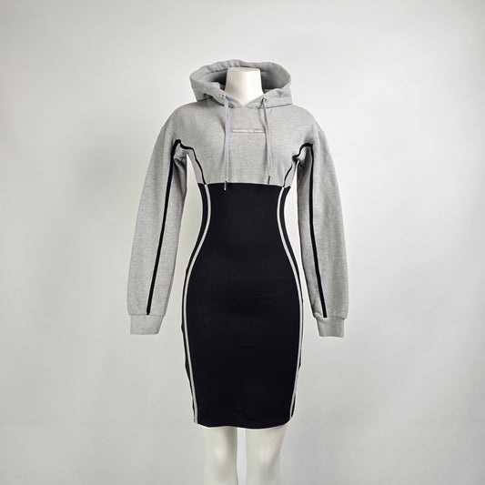Maniere De Voir Grey Sweatshirt Dress Size 8