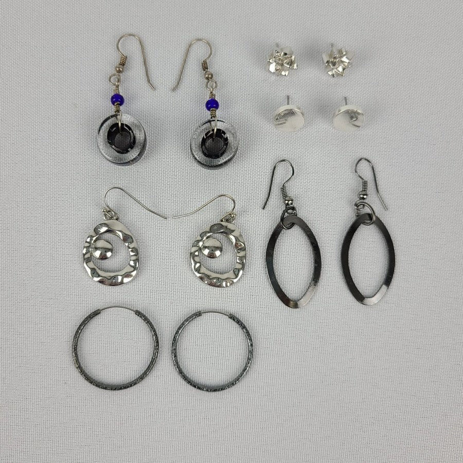 Silver Earrings Hoop & Studs