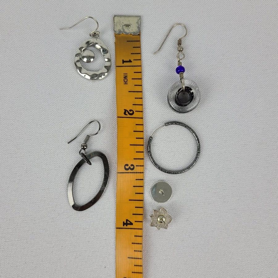 Silver Earrings Hoop & Studs