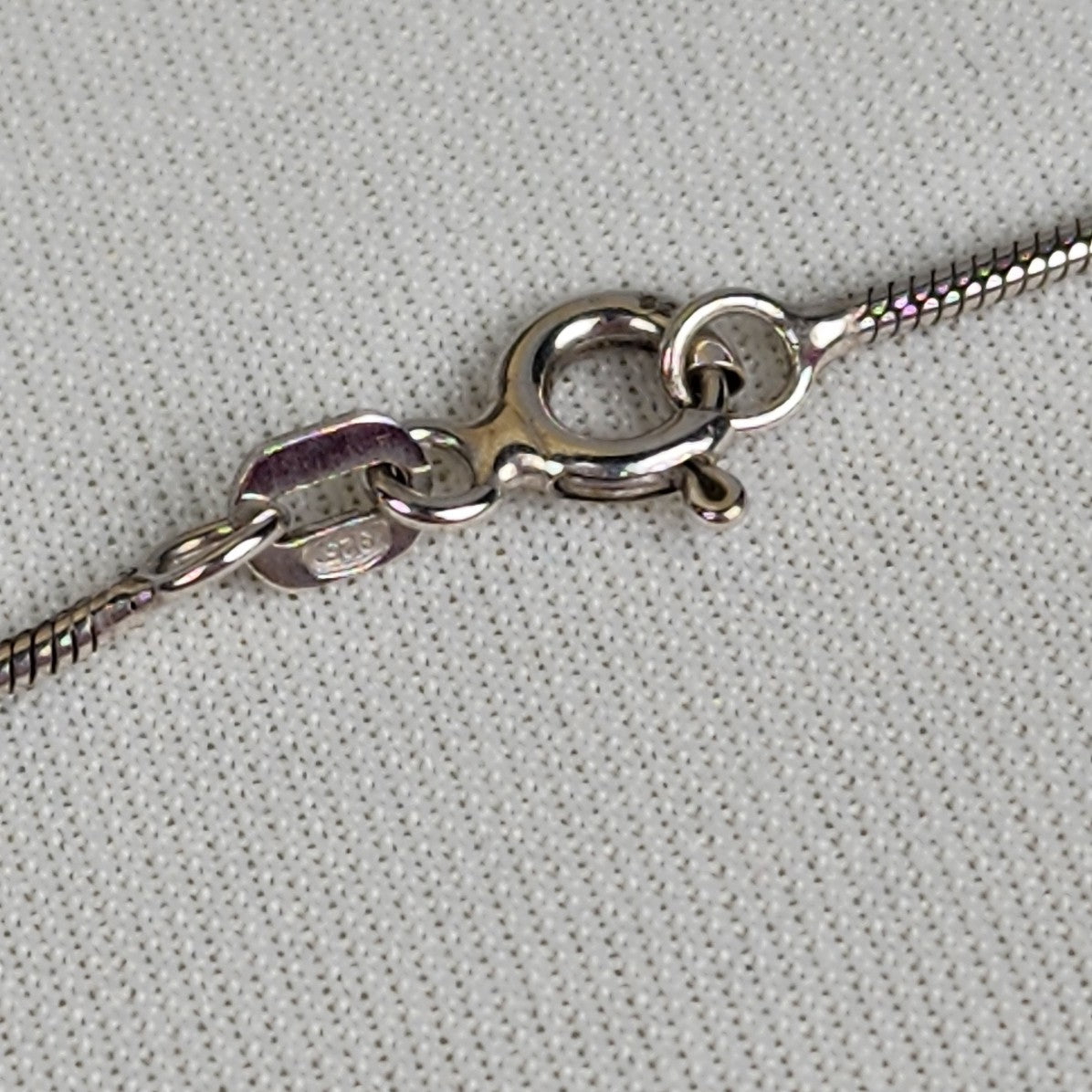 ARZ 925 Sterling Blue Butterfly Pendant Chain Necklace