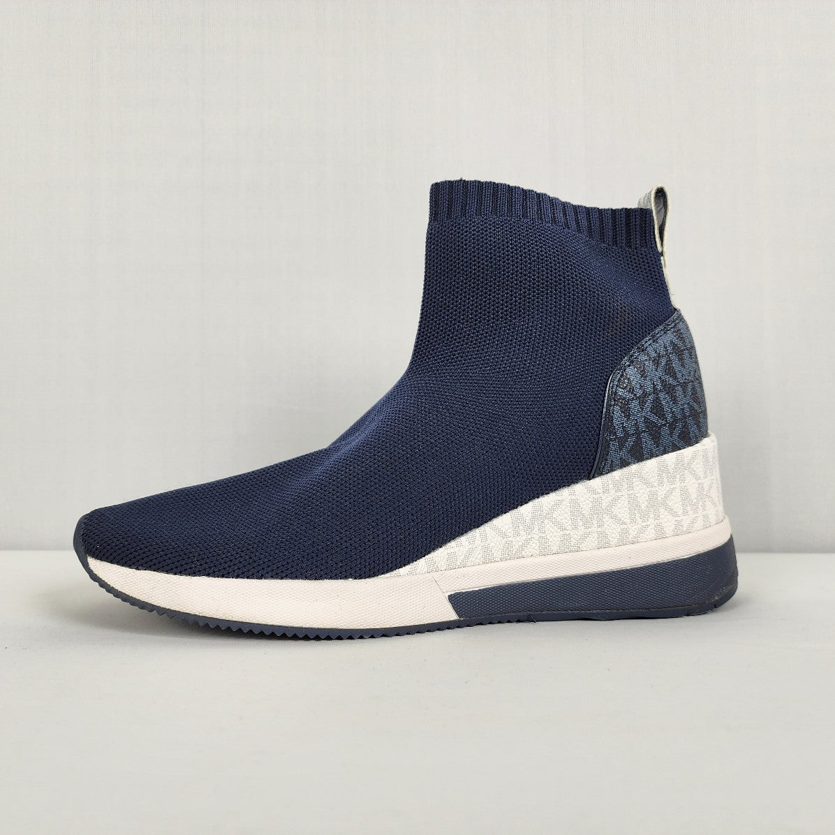 Michael Kors Blue Sock Bootie Runners Size 7.5