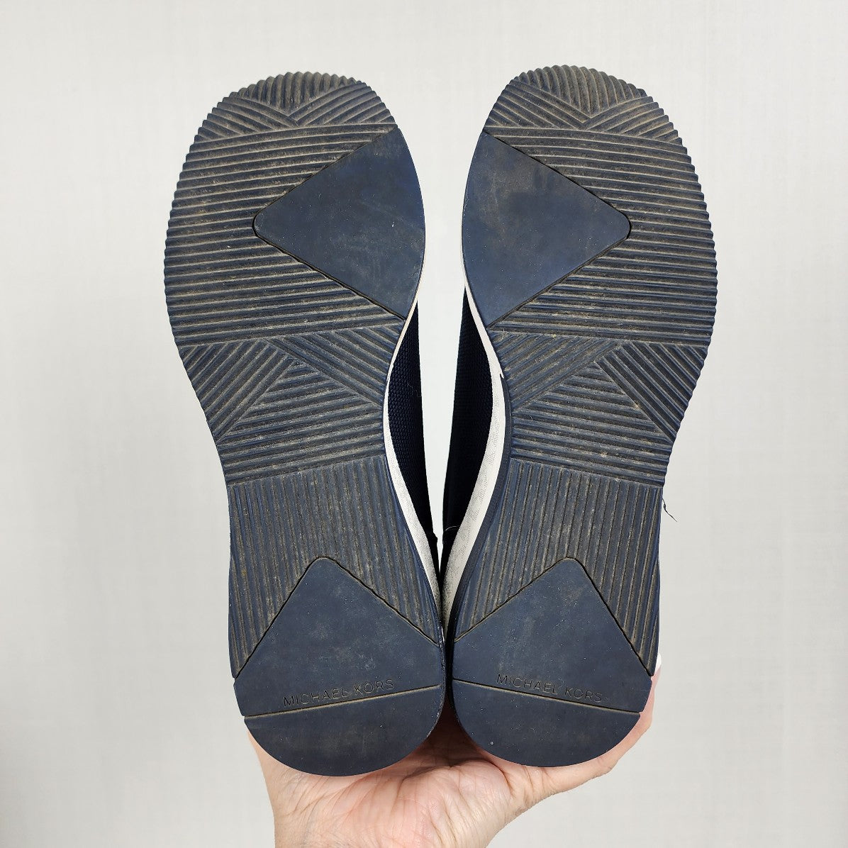 Michael Kors Blue Sock Bootie Runners Size 7.5