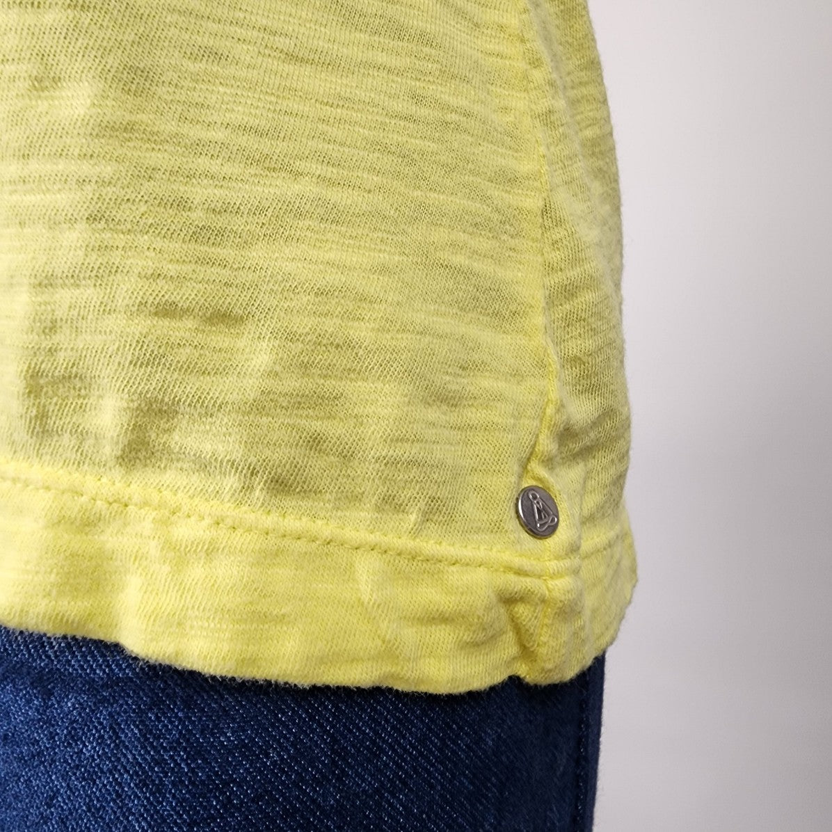 Neon Buddha Yellow Cotton Sleeveless Top Size XS/S