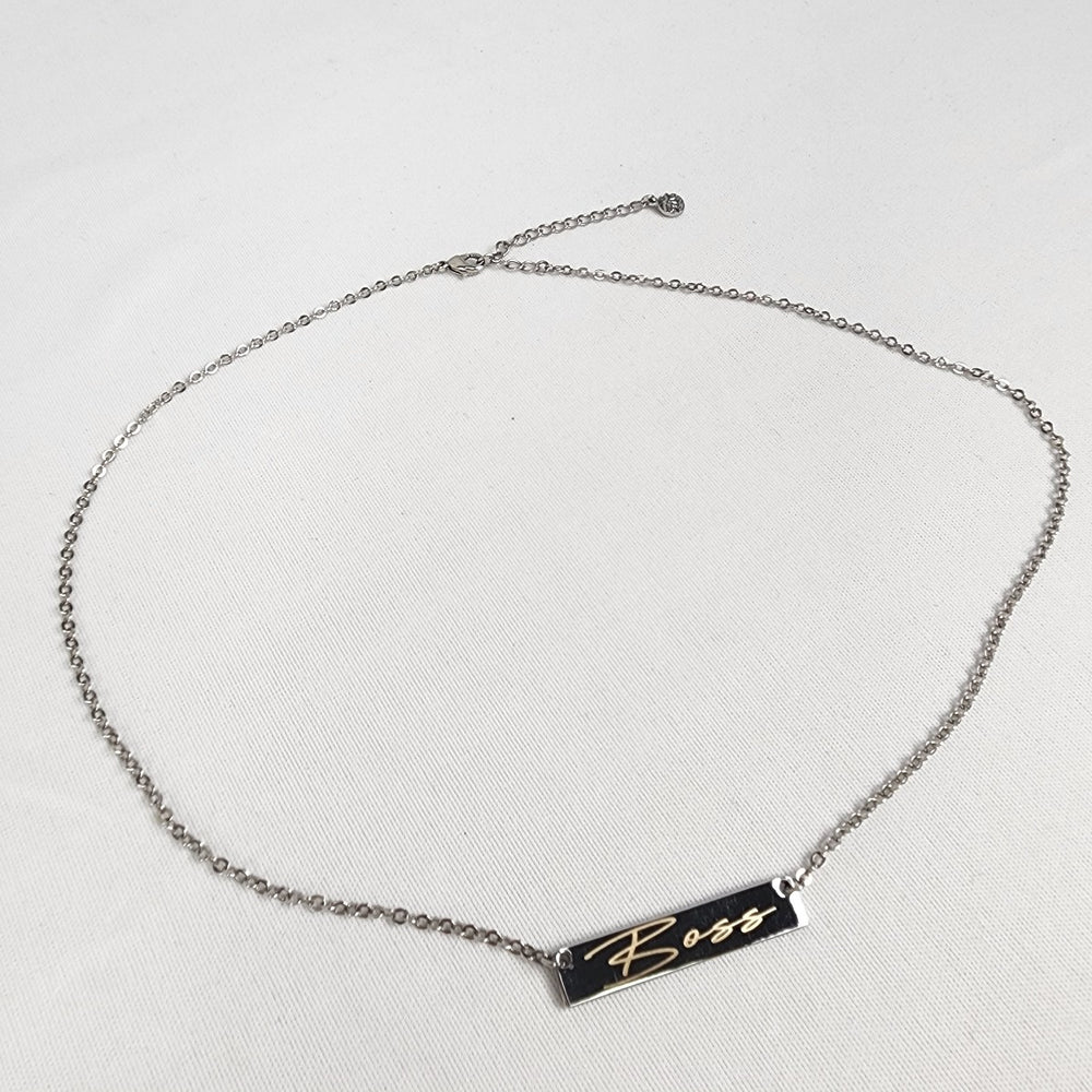 FAC Silver Boss Necklace
