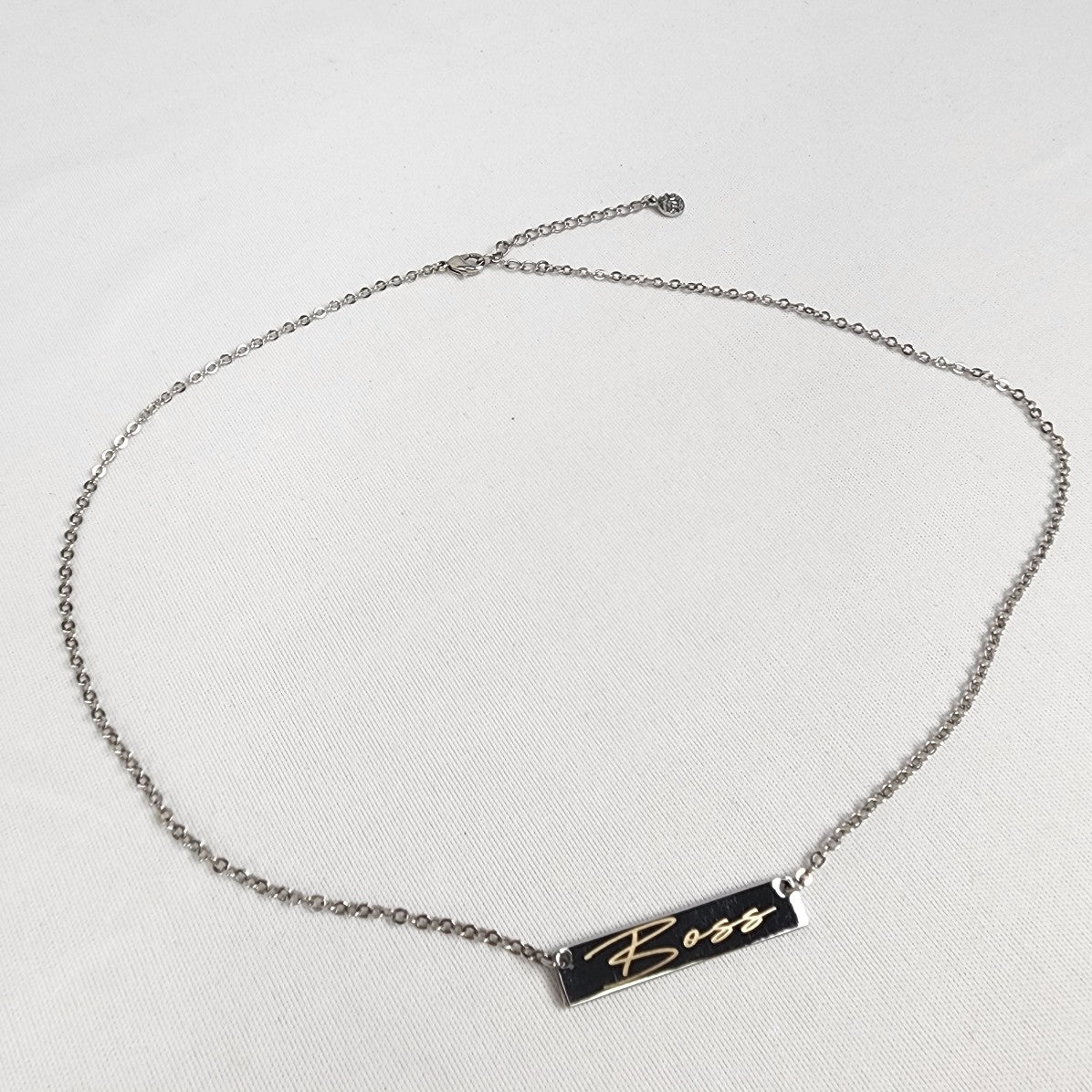 FAC Silver Boss Necklace