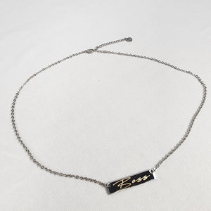FAC Silver Boss Necklace