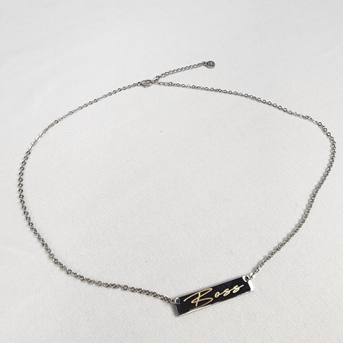 FAC Silver Boss Necklace