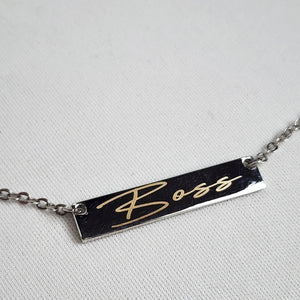 FAC Silver Boss Necklace