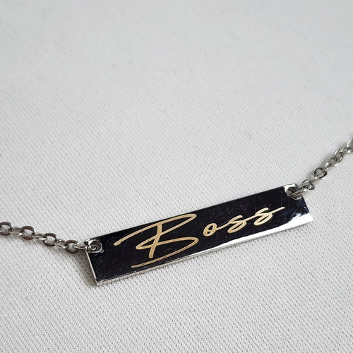 FAC Silver Boss Necklace