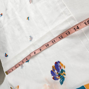 Vintage Monique Martin Colorful Flower Printed Scarf