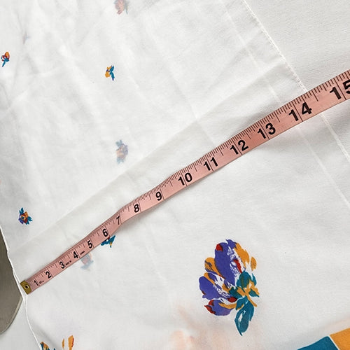 Vintage Monique Martin Colorful Flower Printed Scarf