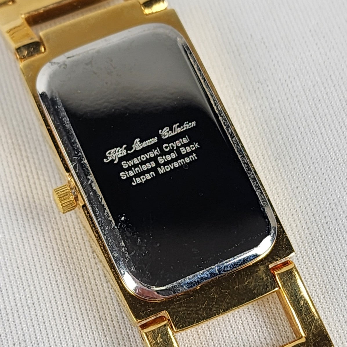Fifth Avenue Collection Gold Swarovski Crystal Watch