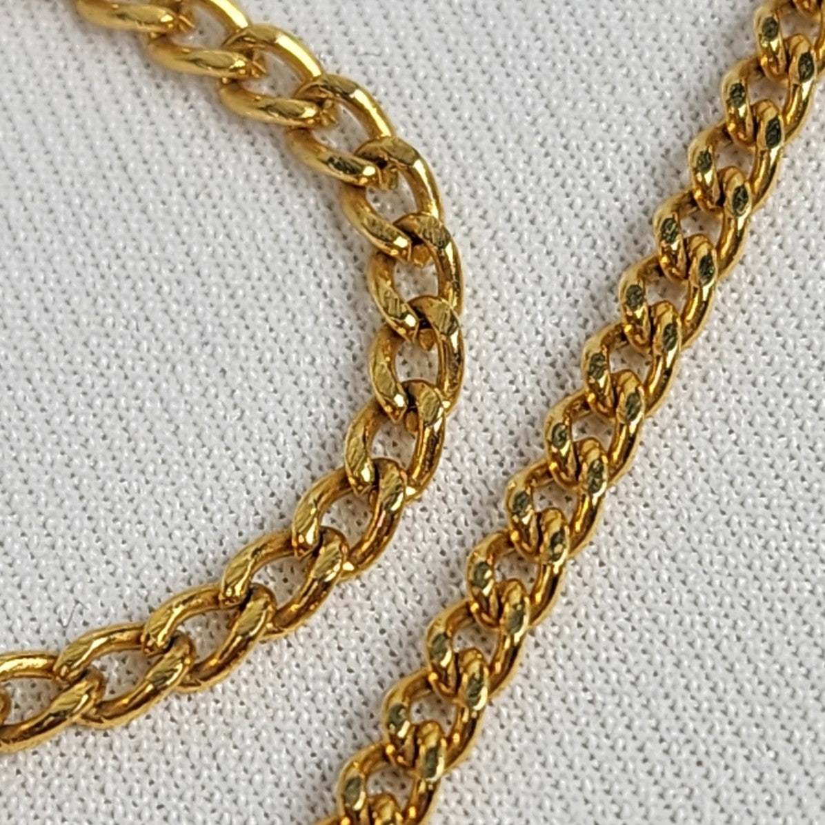 Vintage Gold Tone Chain Key Necklace