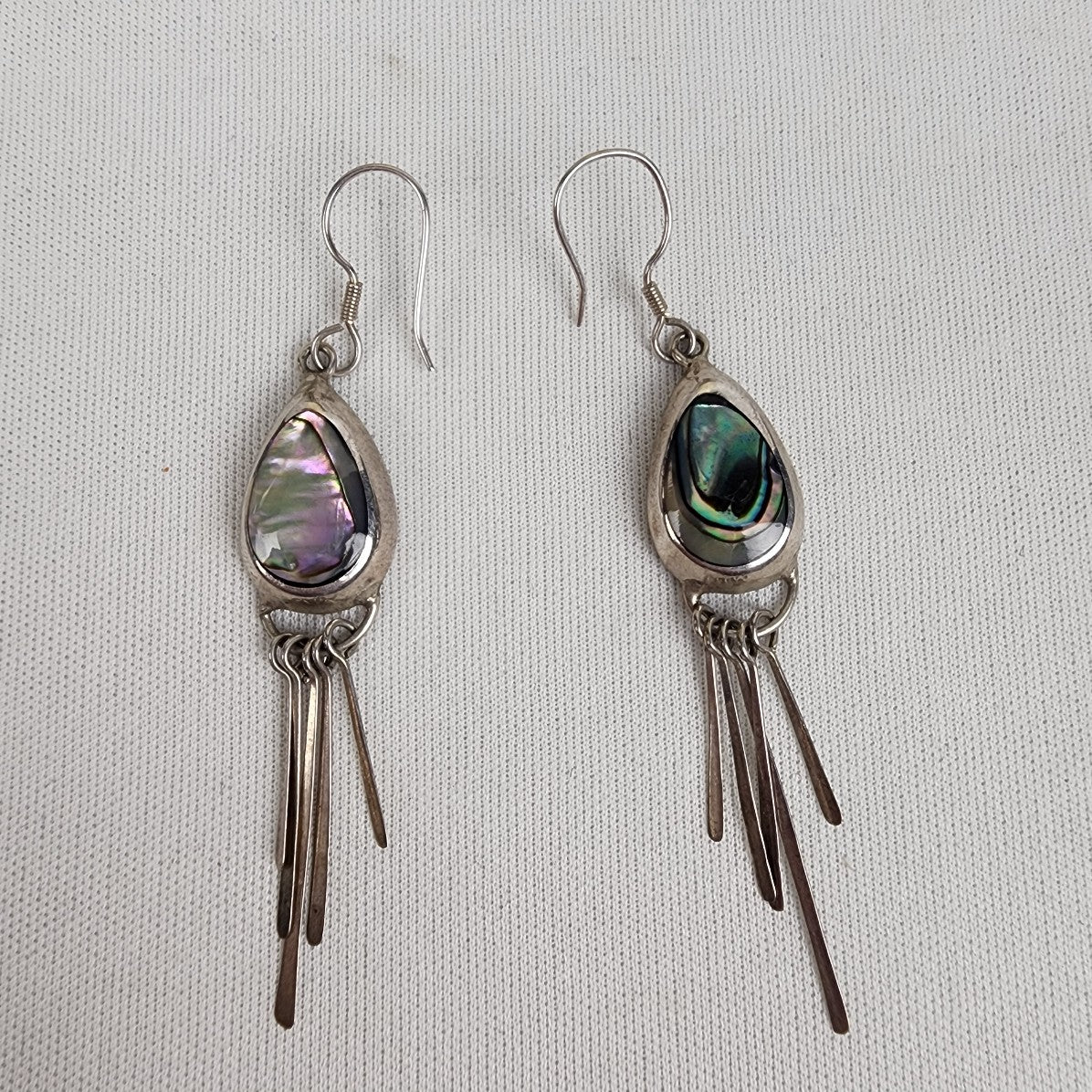 925 Silver Abalone Schell Earrings