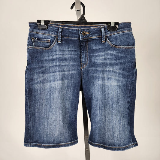 Mavi Jeans Blue Cotton Blend Bermuda Shorts Size 28