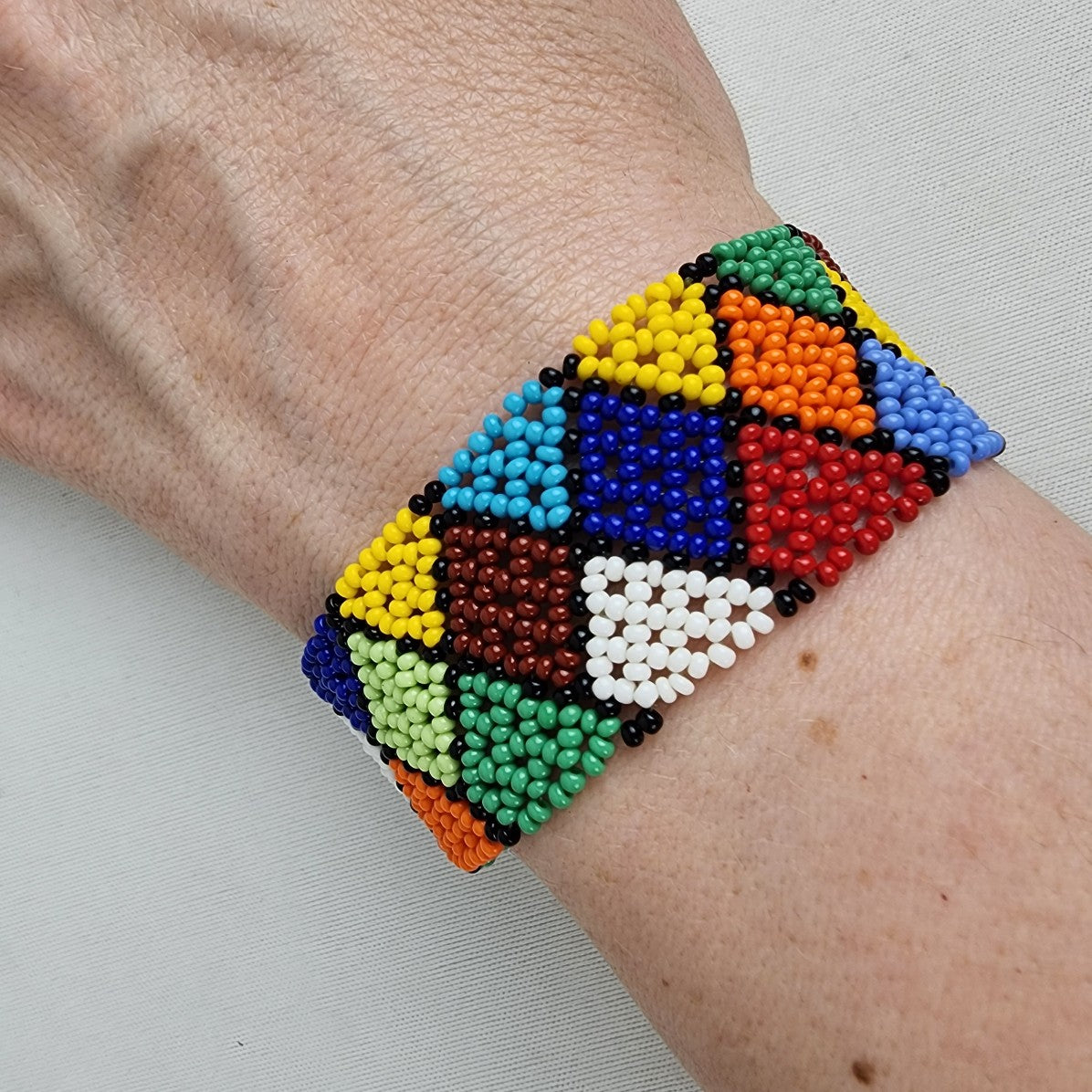 Colorful Triangle Beaded Bracelet